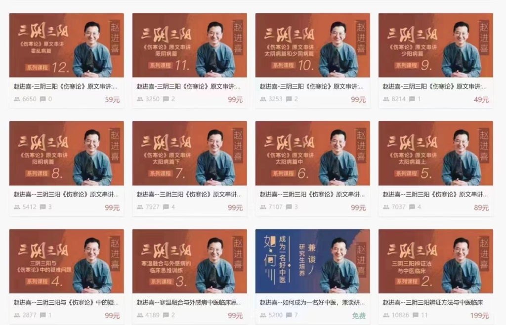 赵进喜——三阴三阳‮列系‬课程分享给你