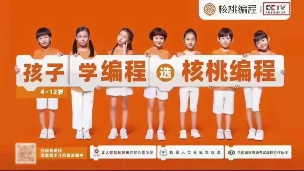 核桃编程L1～L8 scratch儿童趣味编程，可电脑上，可平板上，入门到进阶，带视频课程和软件，以及源素材。  图形化编程全套视频课程，适合1-6年级零基础编程基础的孩子，培养孩子的编程兴趣。