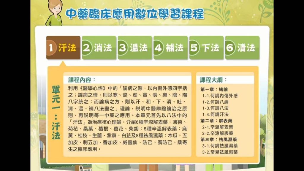 台湾版中医课程4套（中医临床简介6讲+中药概论10讲+中药炮制应用6讲+中药临床运用6讲）共28讲高清视频