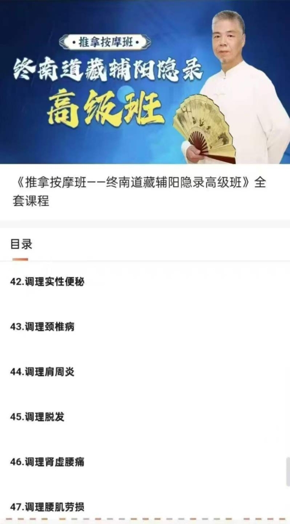 翟至健——终南山道医高级班 126经视频课
